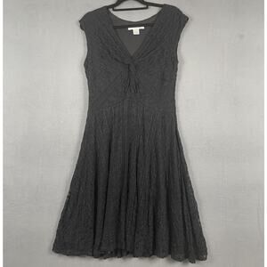 Evan-Picone Dress Womens 12 Sleeveless Lace Fit Flare Cocktail Party Elegant For